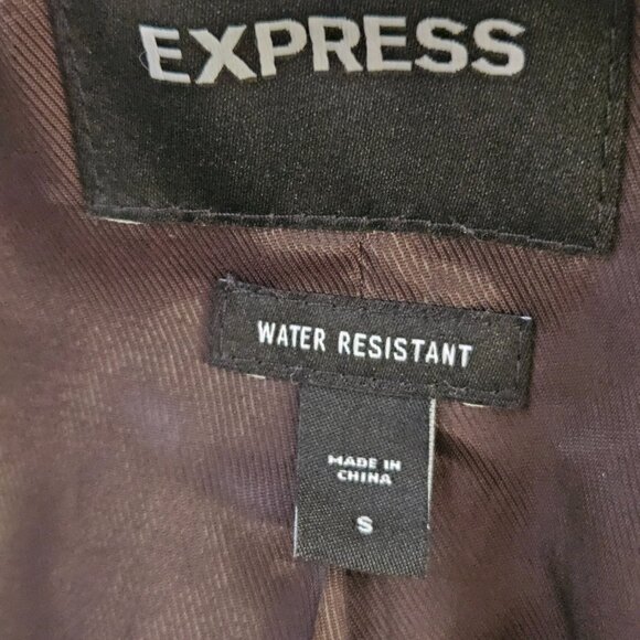 EXPRESS Women/Unisex Winter Coat Wool Blend Size Small Plaid Multi-Color - Picture 9 of 15